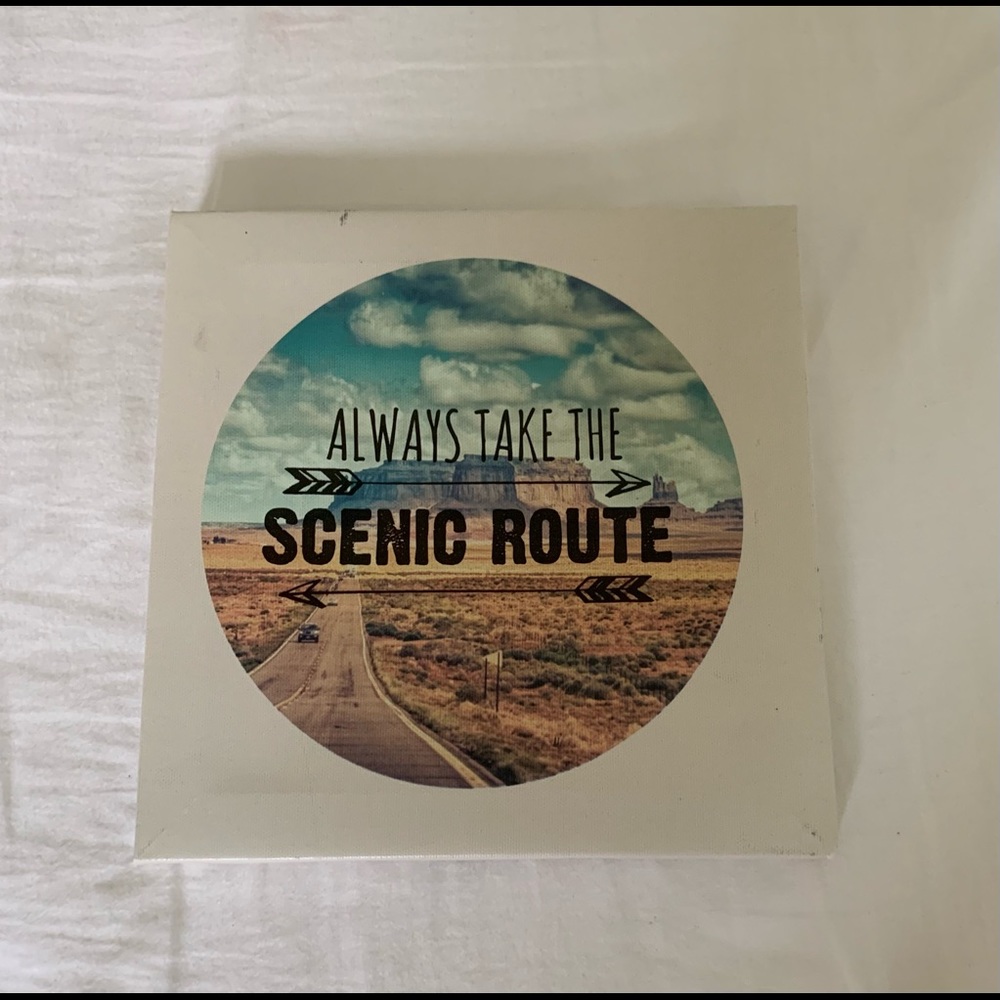 Always Take the Scenic Route Canvas